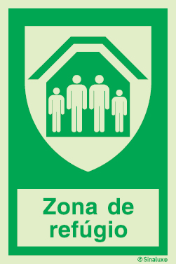 Sinal de zona de refúgio