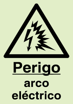 Sinal de perigo, arco elétrico