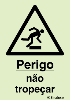 Sinal de perigo, não tropeçar