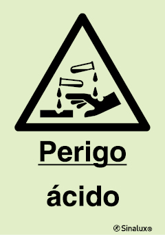 Sinal de perigo, ácido