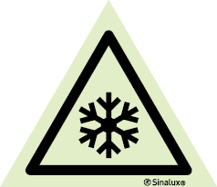 Sinal de perigo, temperatura baixa