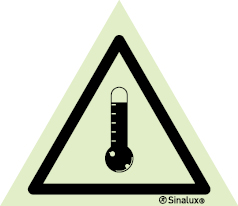 Sinal de perigo, temperatura alta