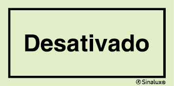 Sinal de desativado