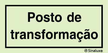 Sinal de posto de transformação