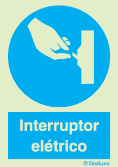 Sinal de obrigação, interruptor elétrico