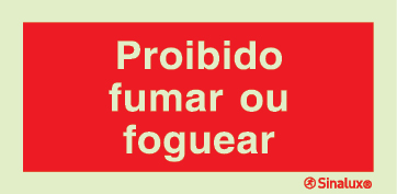 Sinal de proibição, proibido fumar ou foguear