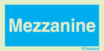 Sinal de informação, identificação de pisos, Mezzanine