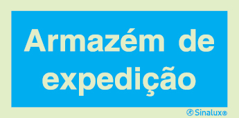 Sinal de informação, armazém de expedição