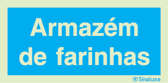 Sinal de informação, armazém de farinhas