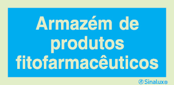 Sinal de informação, armazém de produtos fitofarmacêuticos