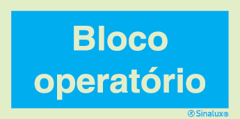 Sinal de informação, bloco operatório