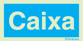 Sinal de informação, caixa