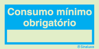 Sinal de informação, consumo mínimo obrigatório