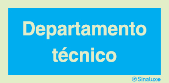 Sinal de informação, departamento técnico