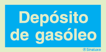 Sinal de informação, depósito de gasóleo