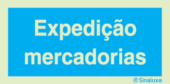 Sinal de informação, expedição de mercadorias