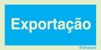 Sinal de informação, exportação