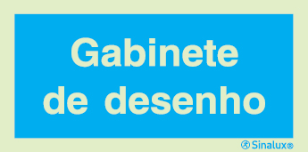 Sinal de informação, gabinete de desenho