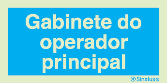 Sinal de informação, gabinete operador principal