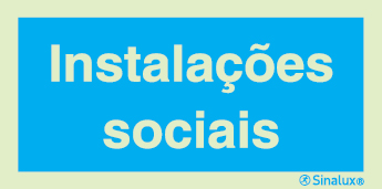 Sinal de informação, instalações sociais