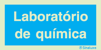 Sinal de informação, laboratório de química