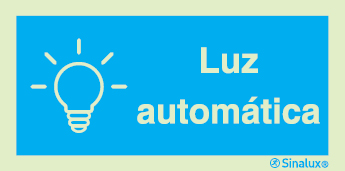 Sinal de informação, luz automática