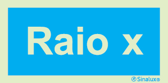 Sinal de informação, raio-x