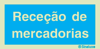 Sinal de informação, receção de mercadorias