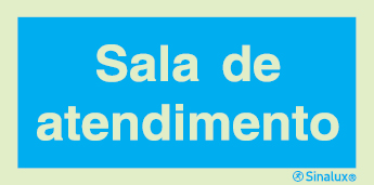 Sinal de informação, sala de atendimento