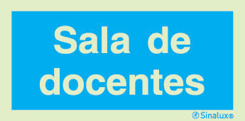 Sinal de informação, sala de docentes