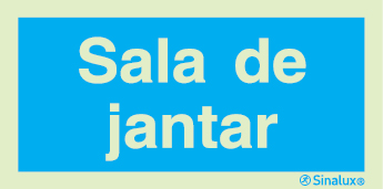 Sinal de informação, sala de jantar