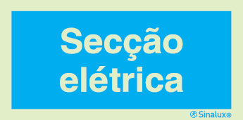 Sinal de informação, secção elétrica