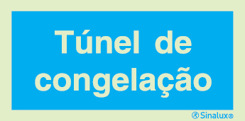 Sinal de informação, túnel de congelação