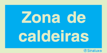 Sinal de informação, zona de caldeiras