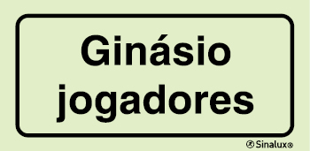 Sinal para instalações desportivas, Ginásio jogadores