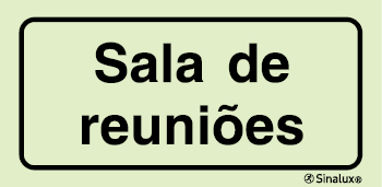 Sinal para instalações desportivas, Sala de reuniões