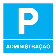 Sinal para parques de estacionamento, informação, Parque de administração