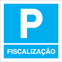 Sinal para parques de estacionamento, informação, Parque da fiscalização