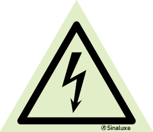 Sinal para parques eólicos, perigo, Perigo de eletrocussão