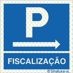 Sinal refletoluminescente, Parque da fiscalização à direita