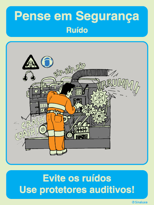 Sinal de sensibilização para a segurança, Ruído