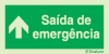 Sinal de Saída de emergência em frente