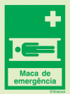 Sinal de Maca de emergência