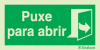 Sinal de puxe para abrir