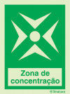 Sinal de zona de concentração