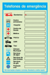 Sinal de telefones de emergência