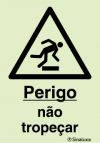 Sinal de perigo, não tropeçar