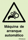 Sinal de perigo, máquina de arranque automático