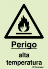 Sinal de perigo, alta temperatura