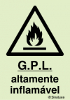 Sinal de perigo, G.P.L. altamente inflamável